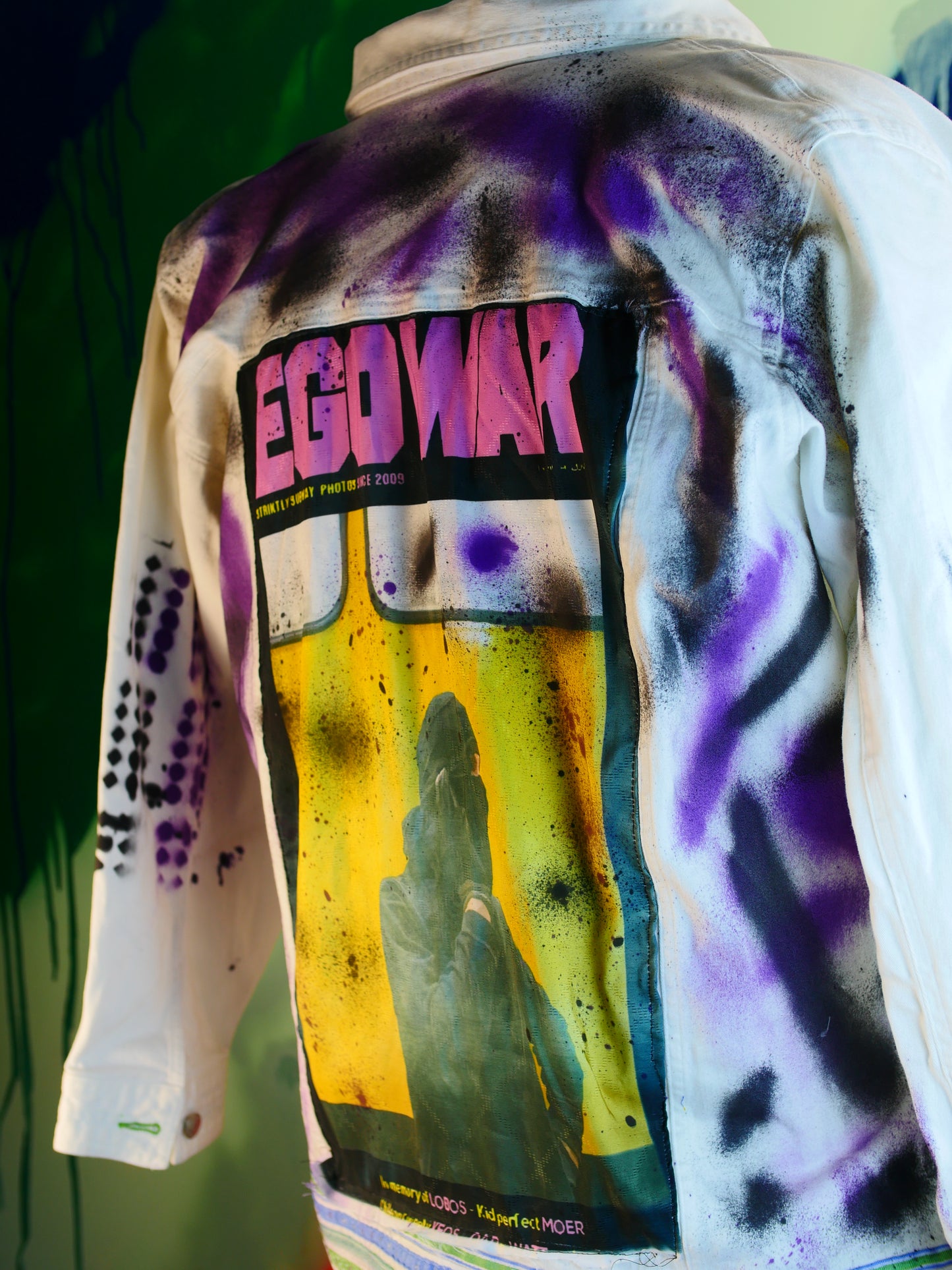 Painted ego war jacket