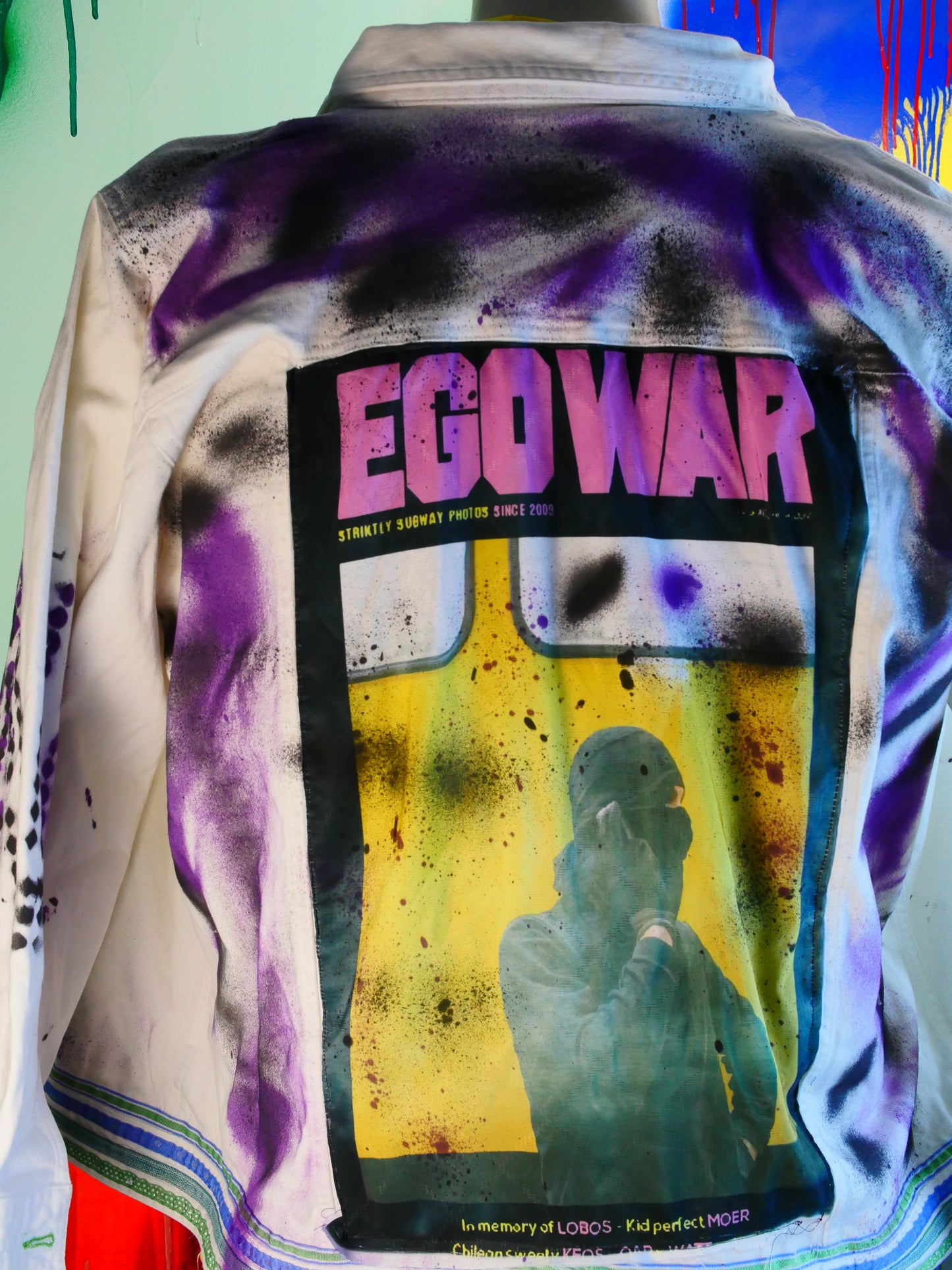 Painted ego war jacket