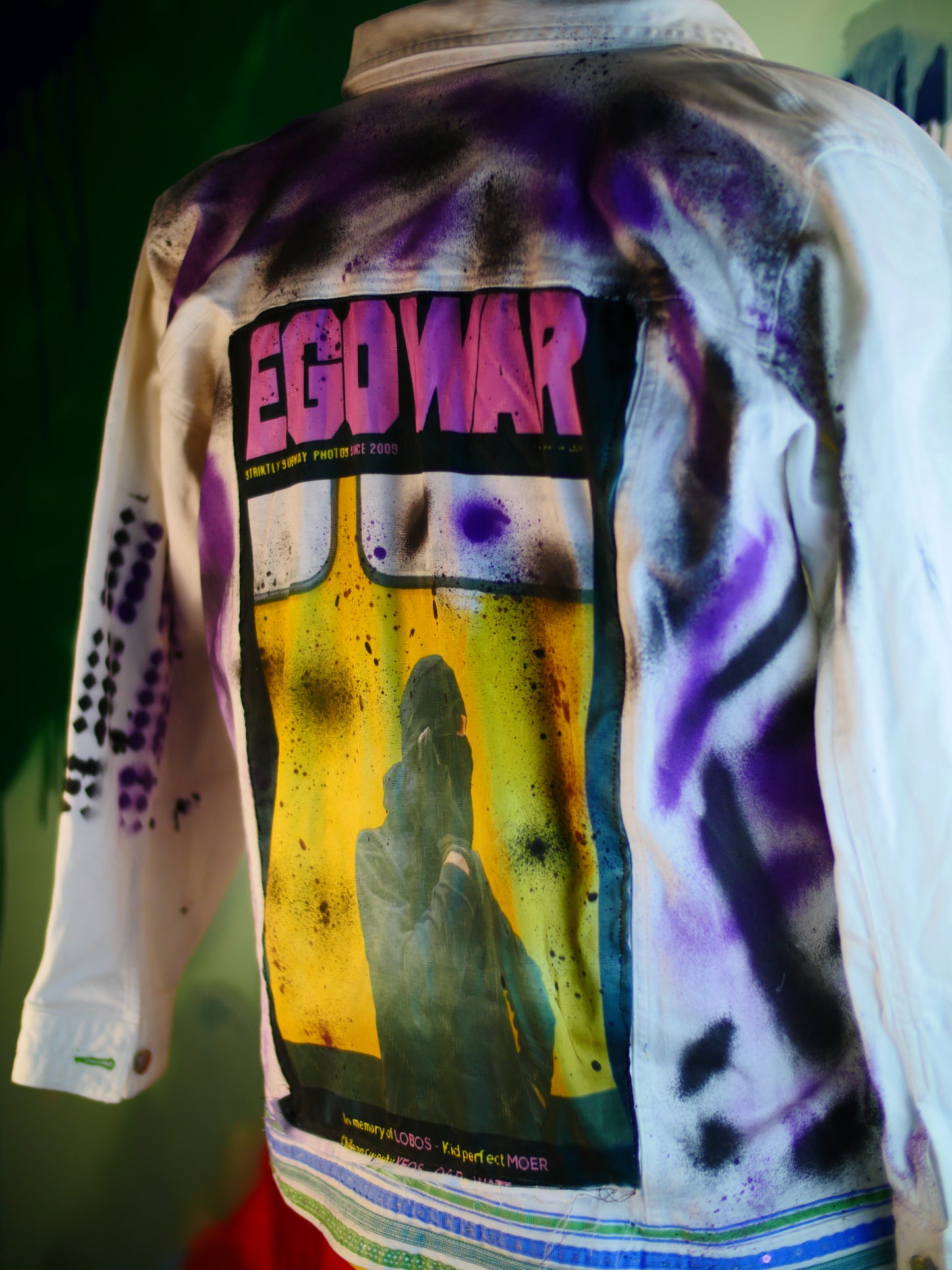 Painted ego war jacket