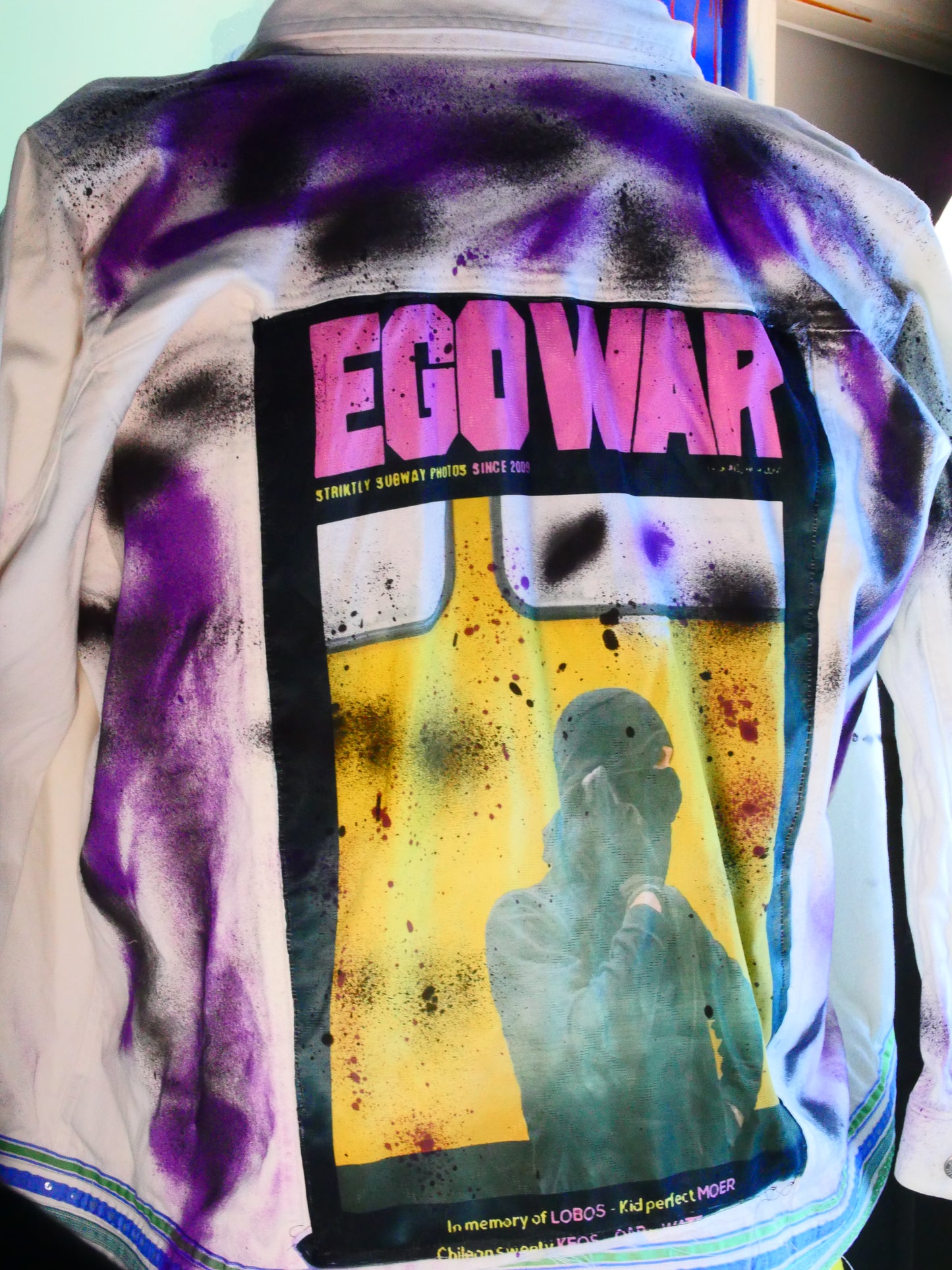 Painted ego war jacket