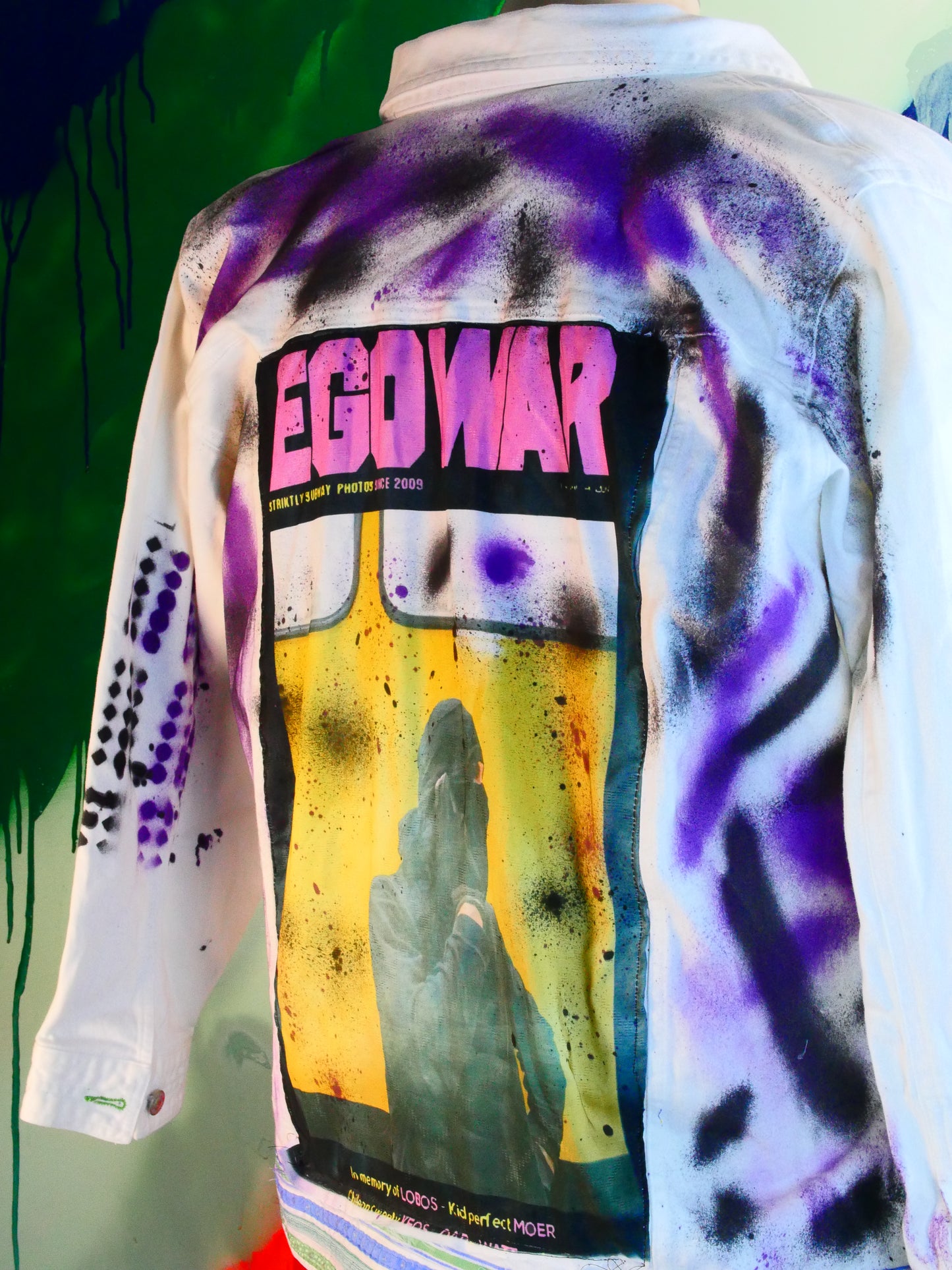 Painted ego war jacket