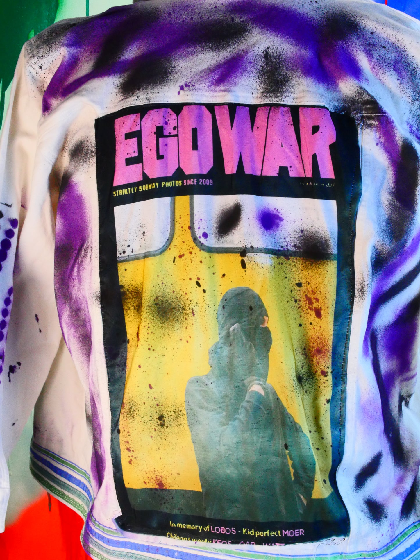 Painted ego war jacket