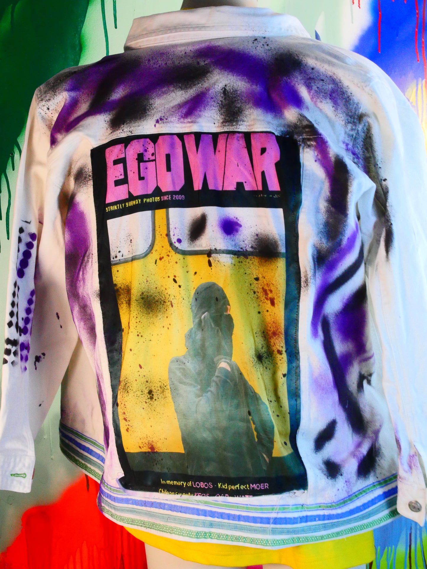 Painted ego war jacket