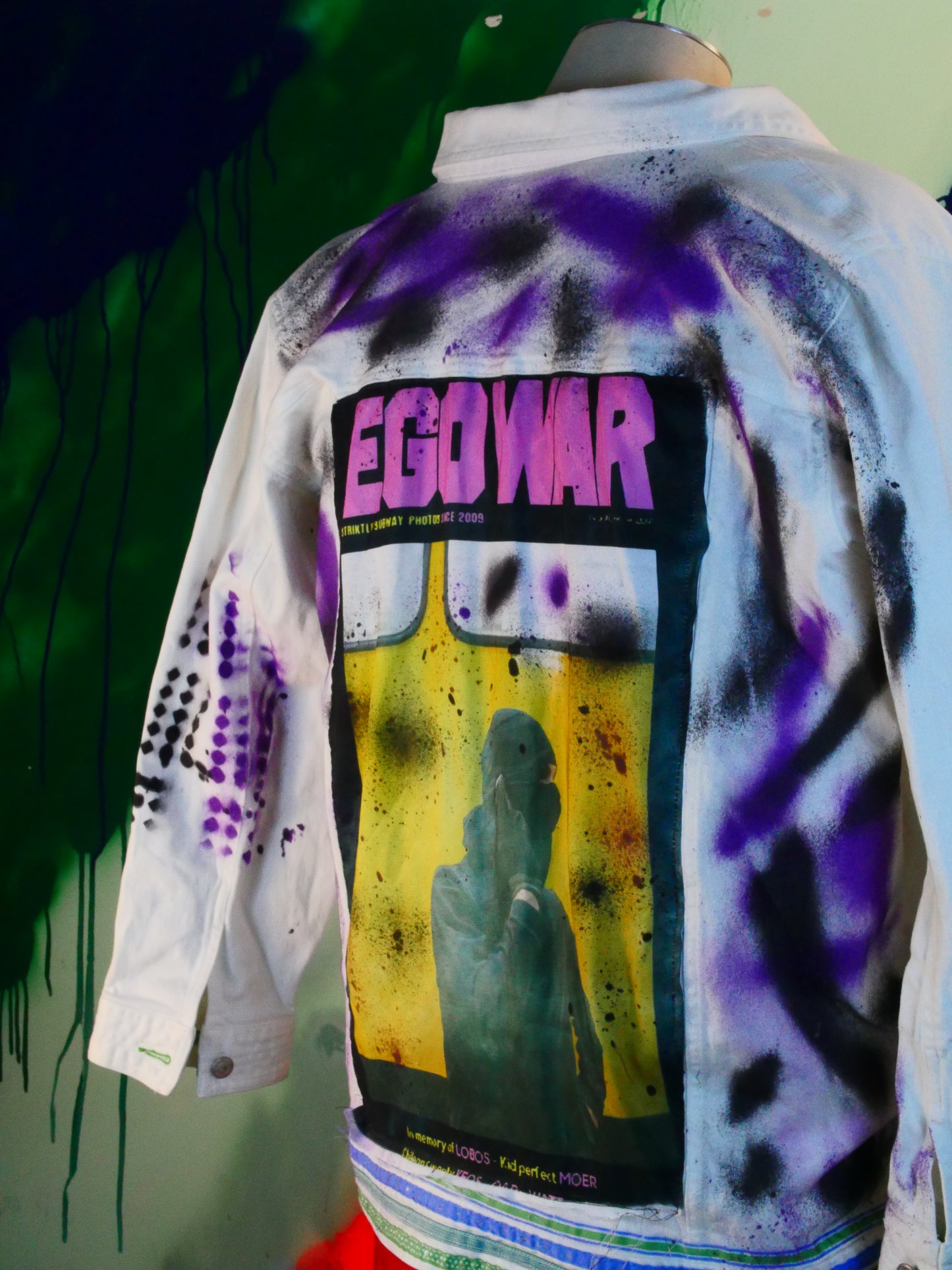 Painted ego war jacket