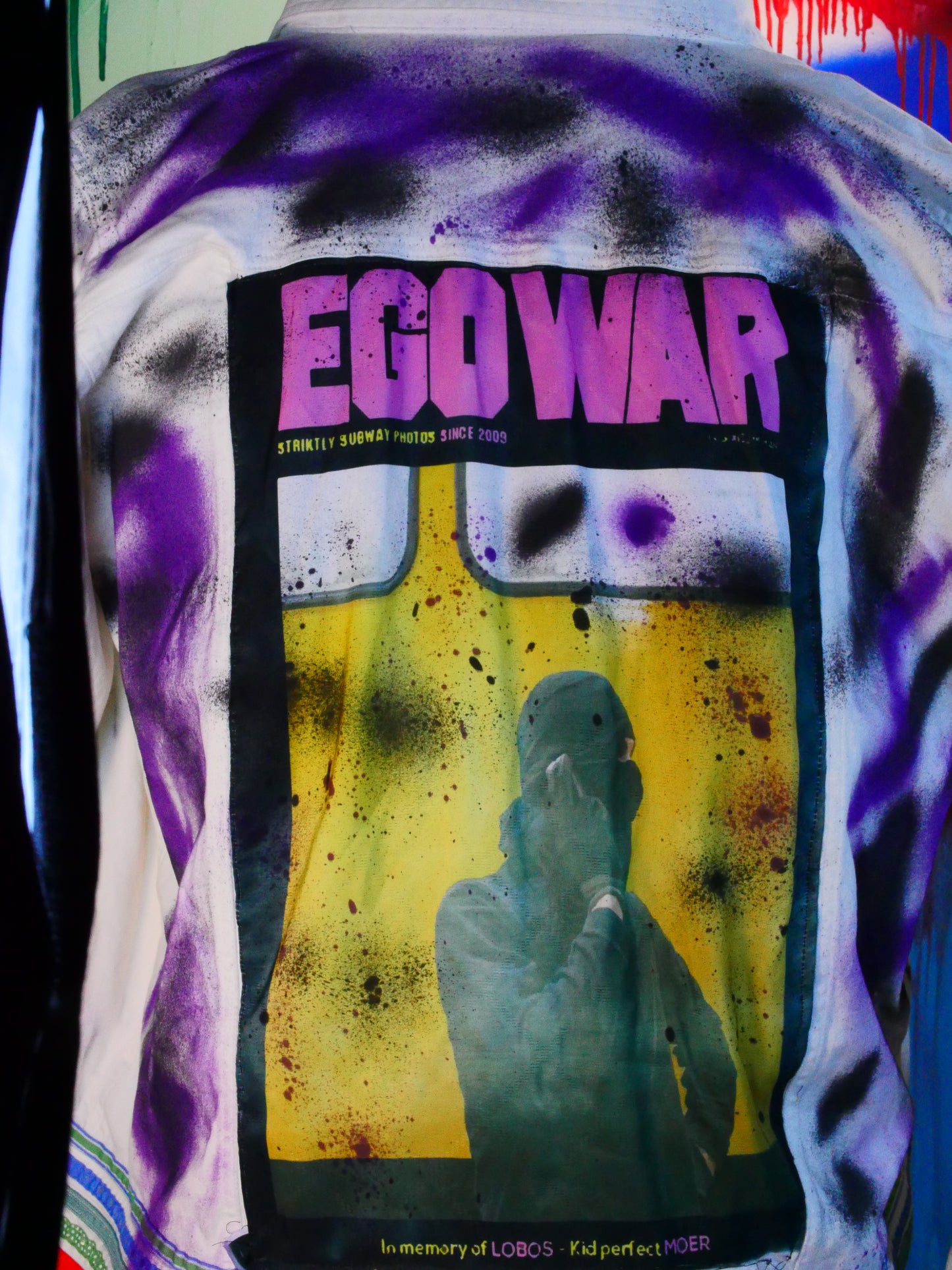 Painted ego war jacket