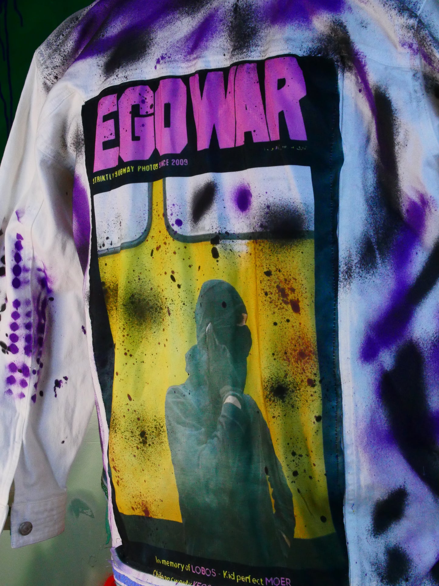 Painted ego war jacket