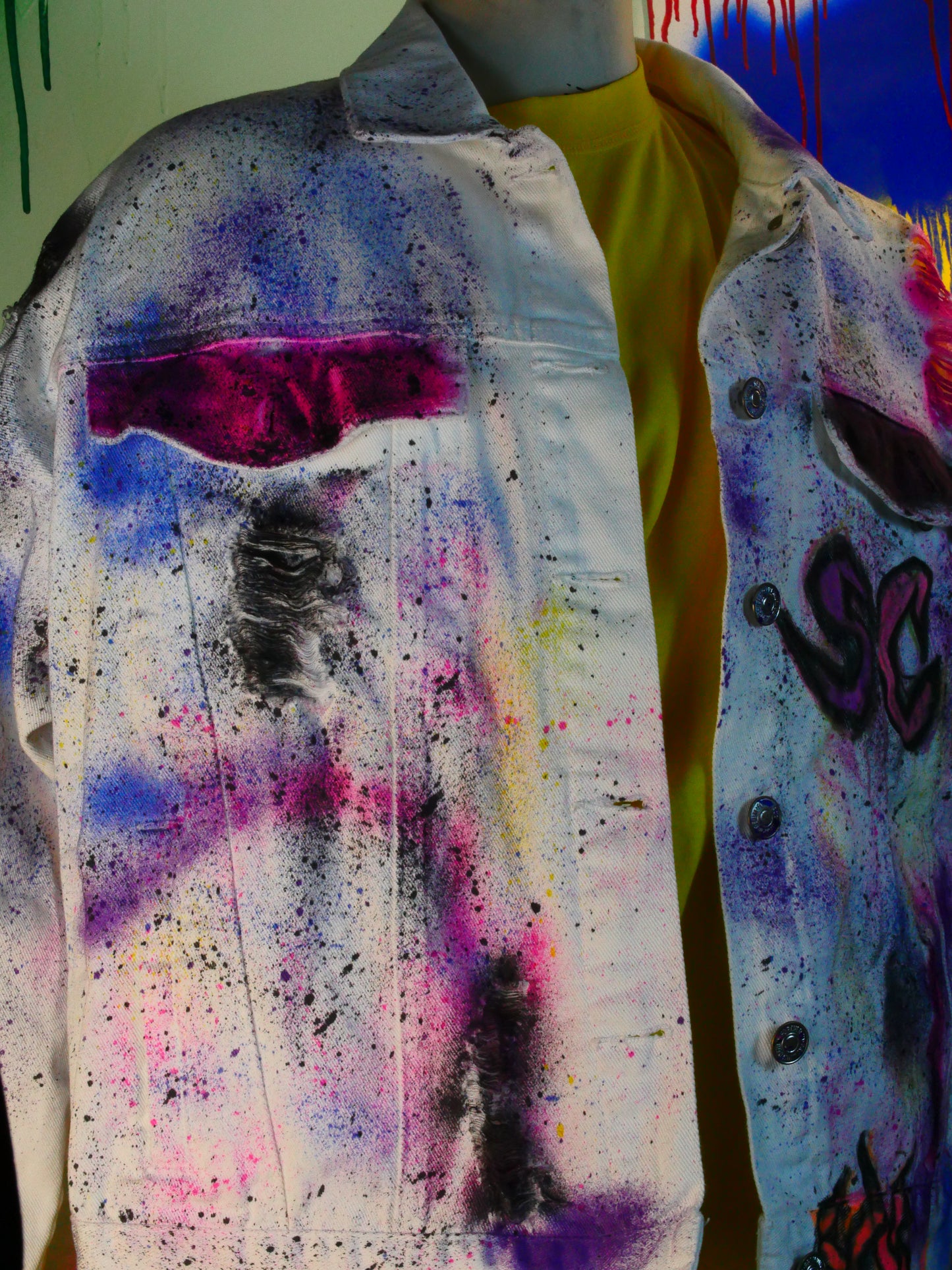 Painted ego war jacket