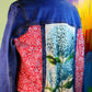 Flower jacket with floral border