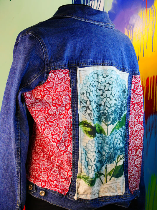 Flower jacket with floral border