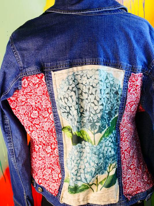 Flower jacket with floral border