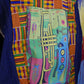 African Brass Music-Inspired Denim Vest