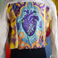 Painted purple heart jacket